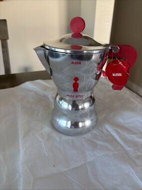 NEW Moka Alessi, Espresso Coffee Maker 6 Cup SPECIAL EDITION